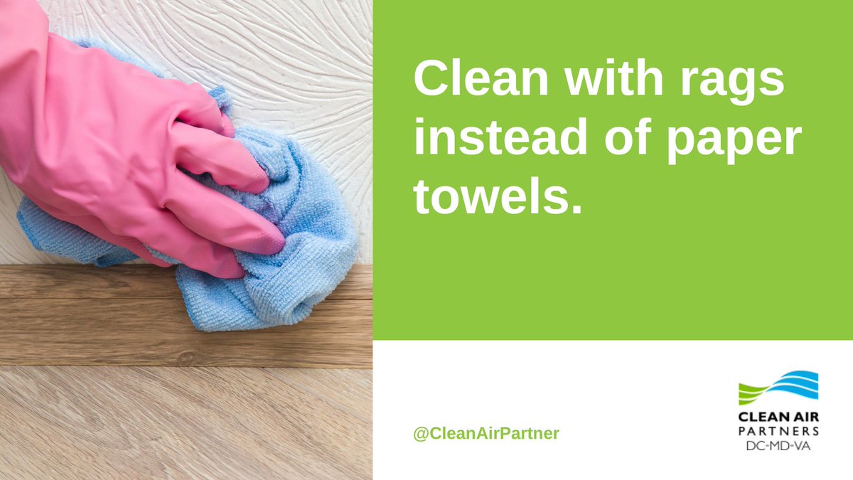Here's a *dirty* secret to keep in mind when #SpringCleaning: paper towels account for ~254 million tons of trash globally each year. And while paper products are biodegradable, they release methane—a potent #GreenhouseGas.

Reach for a rag instead!💚🌎