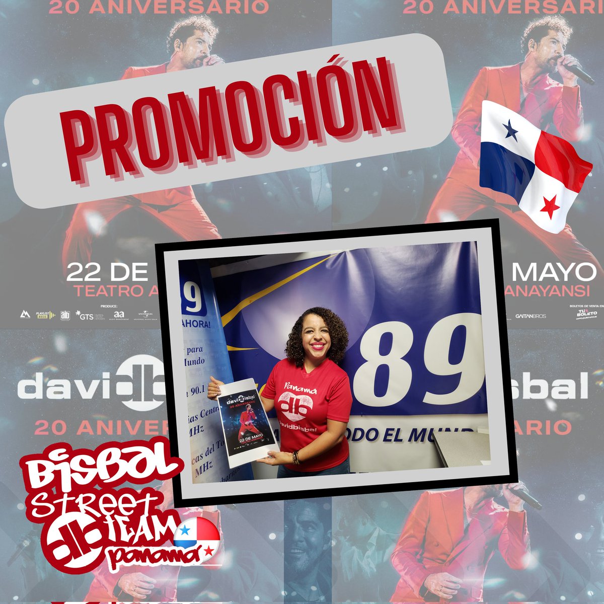 Tour de medios del @bisbalstpanama para promocionar el concierto #20AniversarioDB de @davidbisbal en Panamá 🇵🇦 • #DavidBisbal #BisbalenPanama