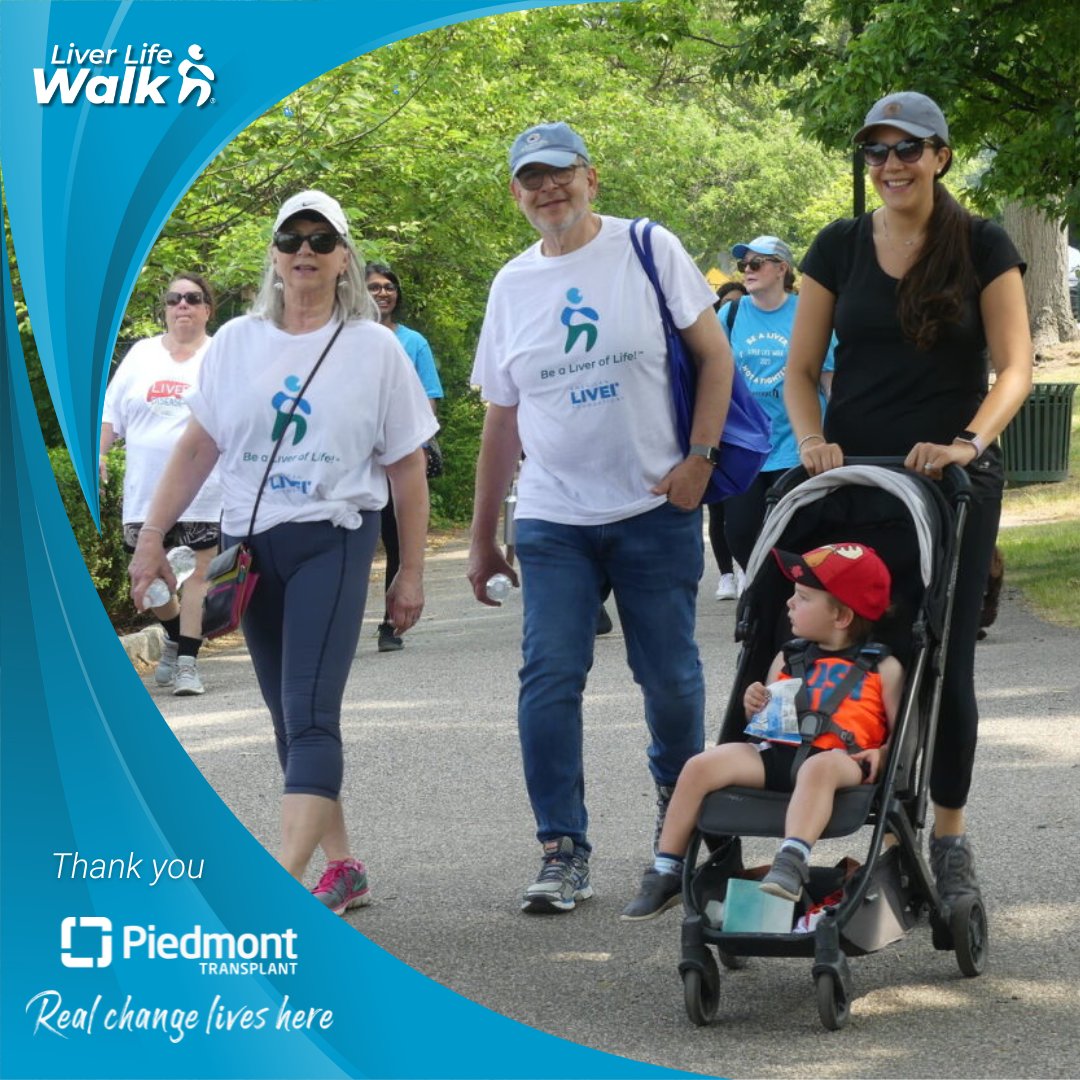 Join us in thanking our #LiverLifeWalk Atlanta Supporting Sponsor, @PiedmontHealth, for their support at Brook Run Park in Dunwoody. We are so appreciative of their continued commitment to helping liver patients nationwide! Join May 11 by registering here: liver.news/ALFWalkGA