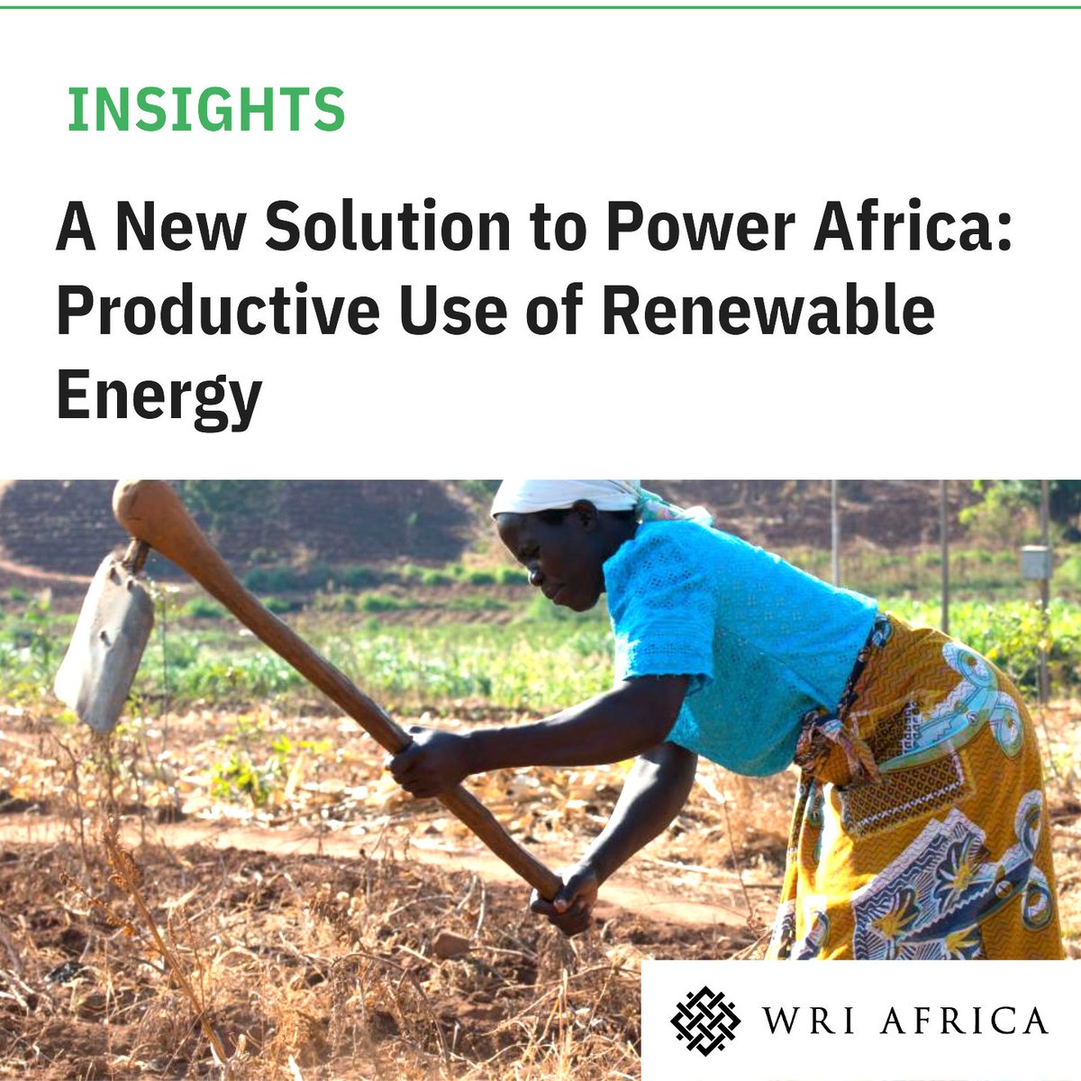 Rural communities in Africa 🌍 can power agriculture & healthcare services using Productive Use of Renewable Energy (PURE). But how do we bring PURE to the forefront of the electricity access expansion movement? Learn more ➡️ bit.ly/3w1SFsp