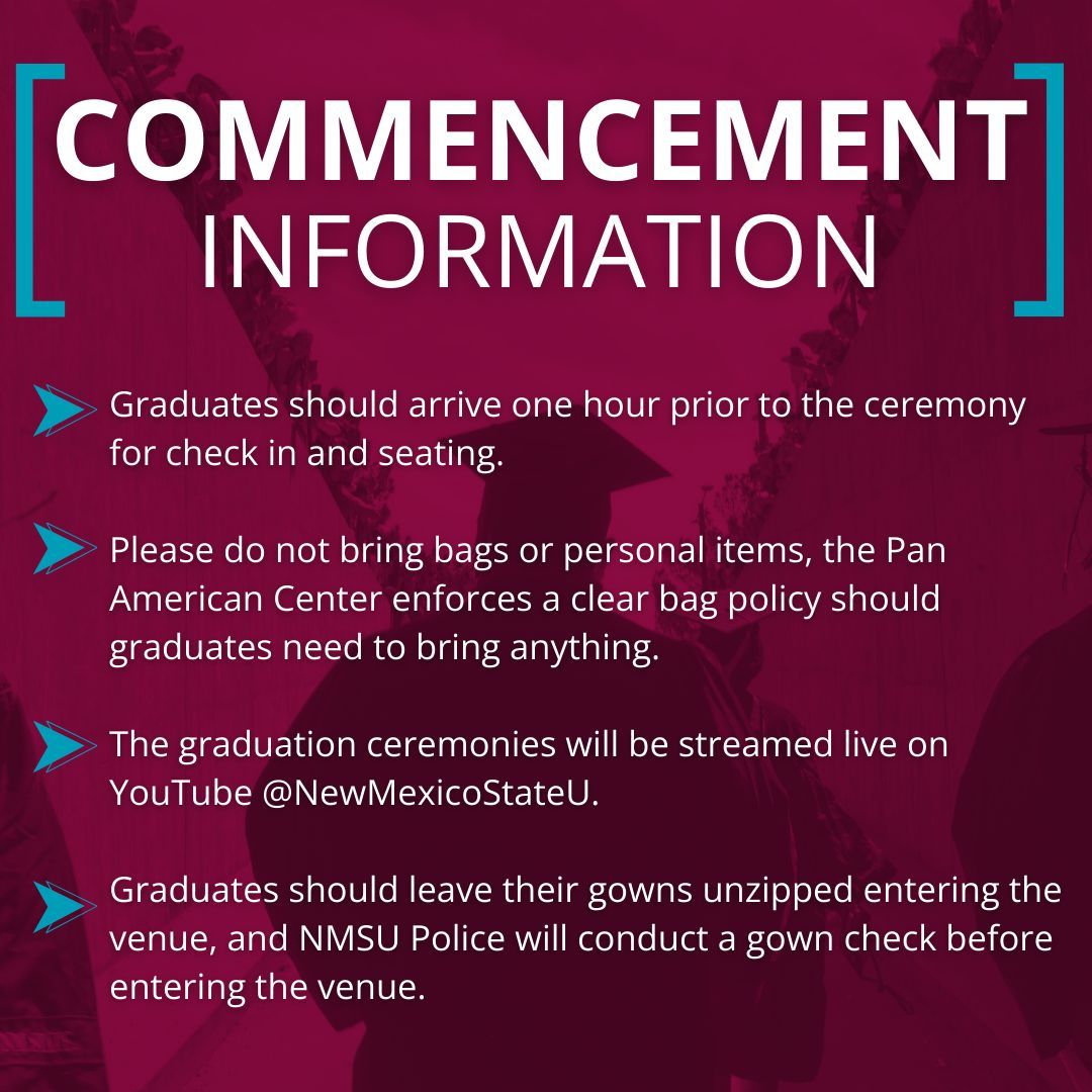 Commencement is in just ONE WEEK! Here's all the information you'll need for the big day. 🎓 📅
