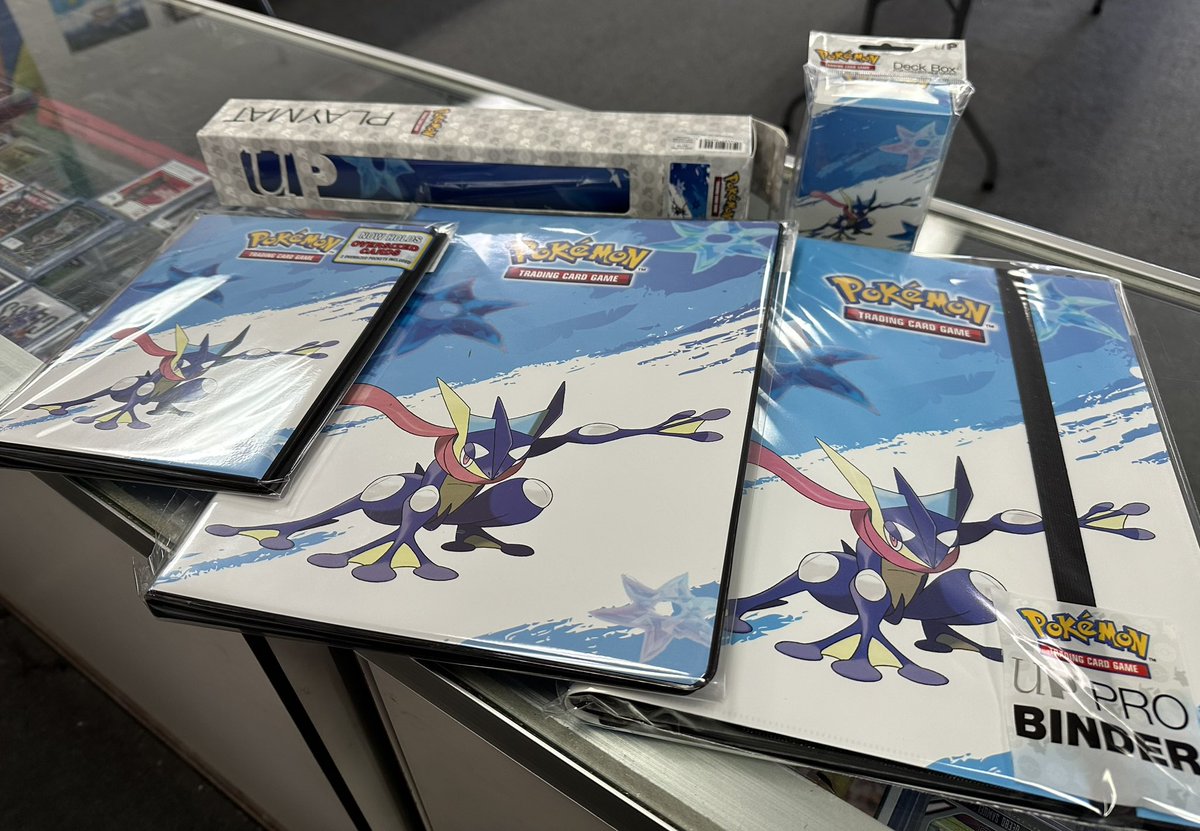 Now in stock! Ultra Pro Pokémon Greninja supplies: 9 pocket pro binder, 9  pocket binder, 4 pocket binder, deck boxes, mats #pokemon #ultraPro #greninja