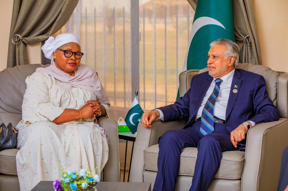 My sincere appreciation and thanks to His Excellency Muhammad Ishaq Dar the Deputy Prime Minister of The Islamic Republic of Pakistan and his delegation. A gentleman par excellence. #OICSummitBanjul