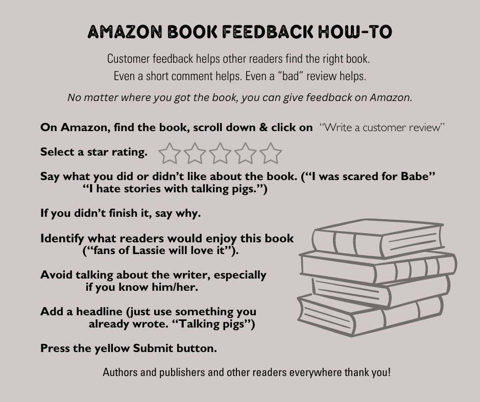 Writers often ask readers to leave a #bookreview. This is one of the best guides I've seen courtesy of @AmySmithLinton and her blog at amysmithlinton.com.