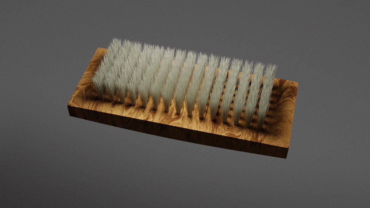 Done✅. You're free to admire😌. #shoebrush #brush #blender #3d #3dmodeling