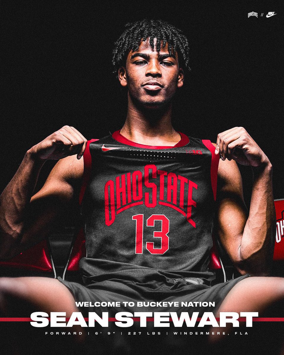 Ohio State Hoops (@ohiostatehoops) on Twitter photo 🖊️ 𝓢𝓲𝓰𝓷𝓮𝓭
Officially welcoming <a href="/Sean13Stewart/">Sean Stewart</a> to the family‼️ Sean joins Ohio State after spending his freshman season at Duke. Sean, a McDonald’s All American, was a 5 star recruit and the 22nd ranked player in the 2023 recruiting class.
#GoBucks 🖊️ 𝓢𝓲𝓰𝓷𝓮𝓭
Officially welcoming <a href="/Sean13Stewart/">Sean Stewart</a> to the family‼️ Sean joins Ohio State after spending his freshman season at Duke. Sean, a McDonald’s All American, was a 5 star recruit and the 22nd ranked player in the 2023 recruiting class.
#GoBucks