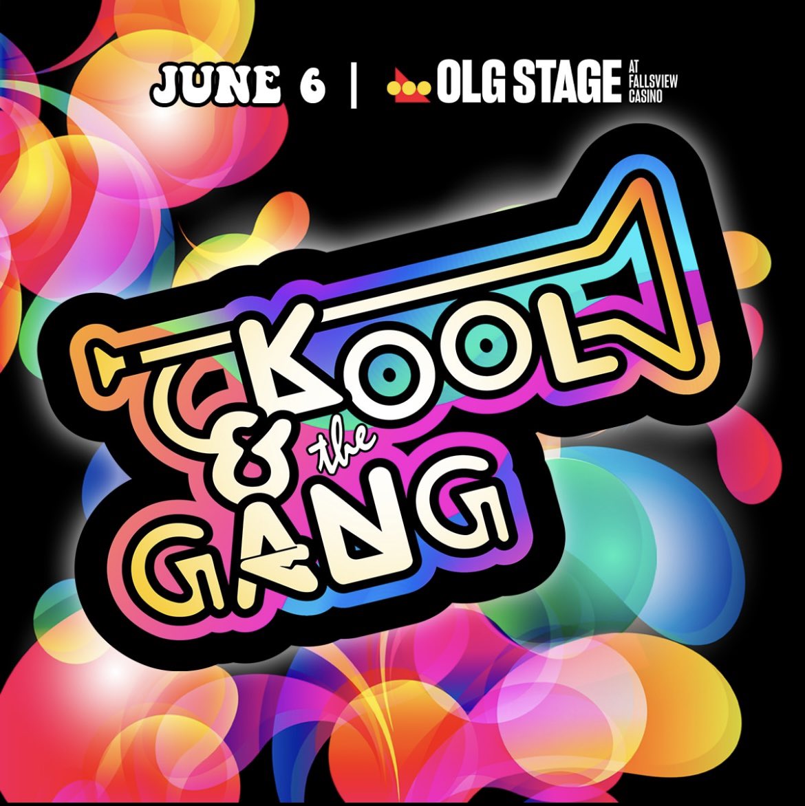 @olgstage at @fallsviewcasino on June 6th! See you there! 

#koolandthegang #livemusic #summertour2024 #concert