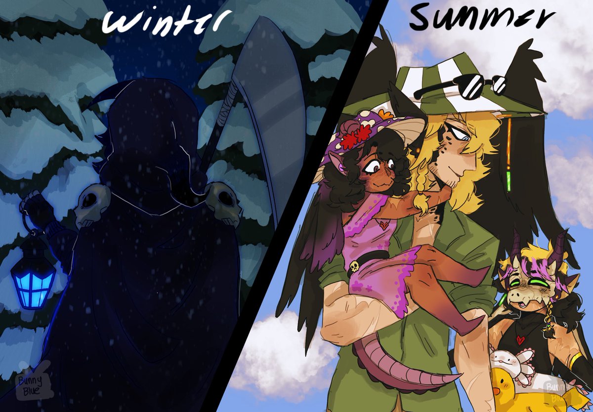I worked hard and not smart with this but I’m proud

Day 1: Winter/Summer

#DeathduoWeek #philzafanart #missasinfoniafanart #deathduo #qsmp