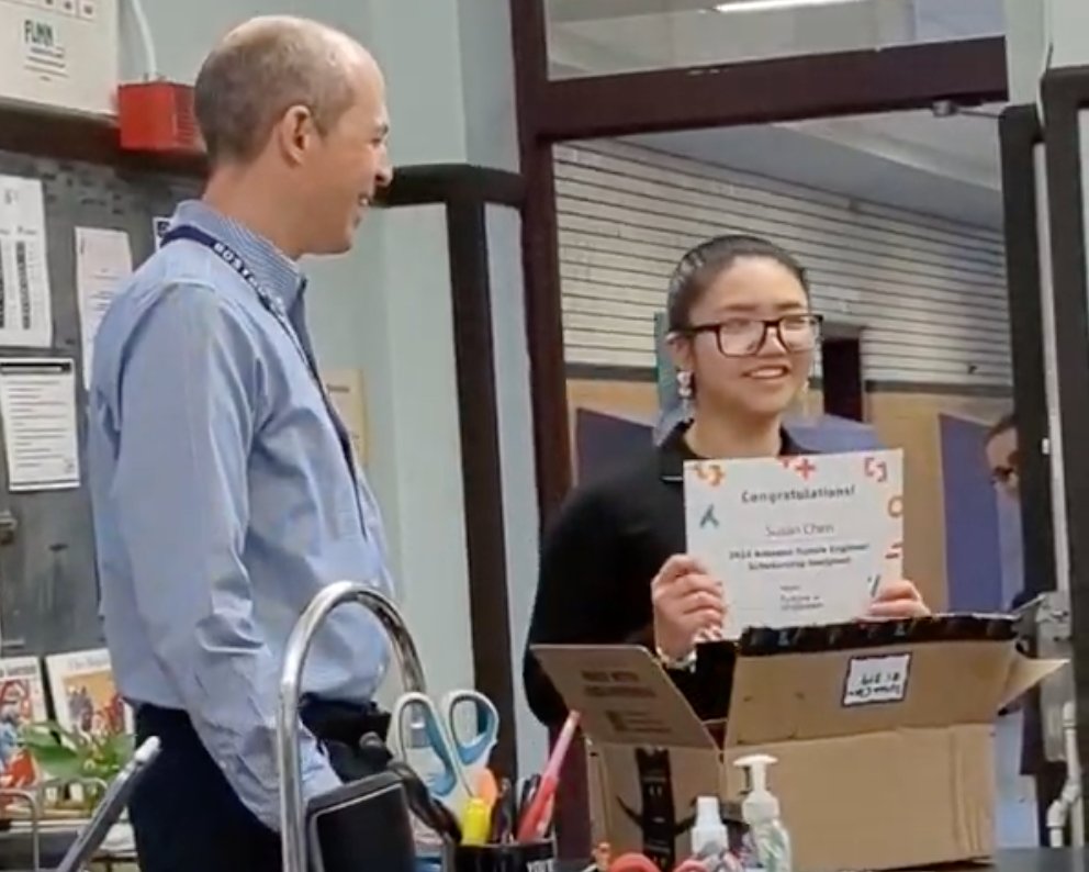 Congrats to Boston Latin Academy senior Tarine Baptista Lima + Boston Latin School senior Susan Chen, two of this year’s @Amazon Future Engineers Scholarship recipients! We are so proud of them and are sure they’ll go on to achieve great things in the future!