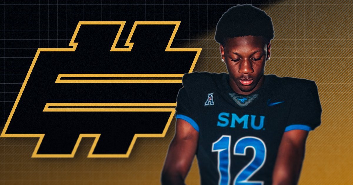 4-star SMU QB commit Keelon Russell's athleticism and 'thirst for learning' stand out to @Elite11 Head of Events @Stumpf_Brian🐎 'He's going to continue to get better.' Read: on3.com/college/smu-mu…