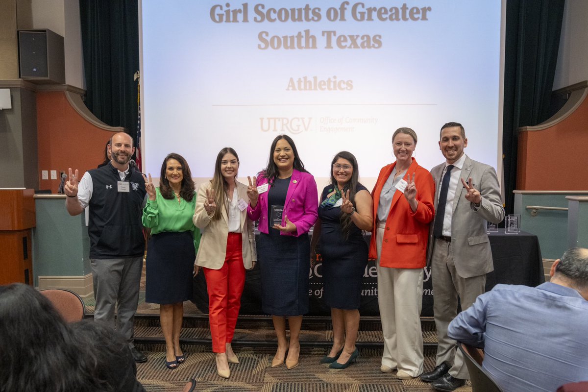 We had the pleasure of honoring two of our amazing community partners, C.A.M.P U and the Girl Scouts of Greater South Texas, at the 2024 Community Engagement Partner Appreciation Ceremony. Thank you for showing endless support to our Vaqueros! ✌🏼#RISEup #RallyTheValley