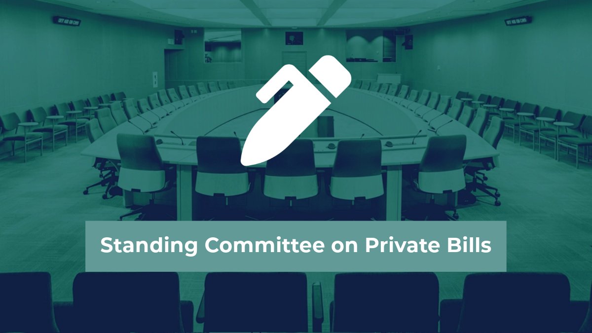 The Standing Committee on Private Bills will meet this morning at 9 a.m.
This #ablegcommittee has a mandate to review all petitions for private Bills.
Learn more about #ableg private Bills and tune in to watch this meeting at assembly.ab.ca/assembly-busin….
