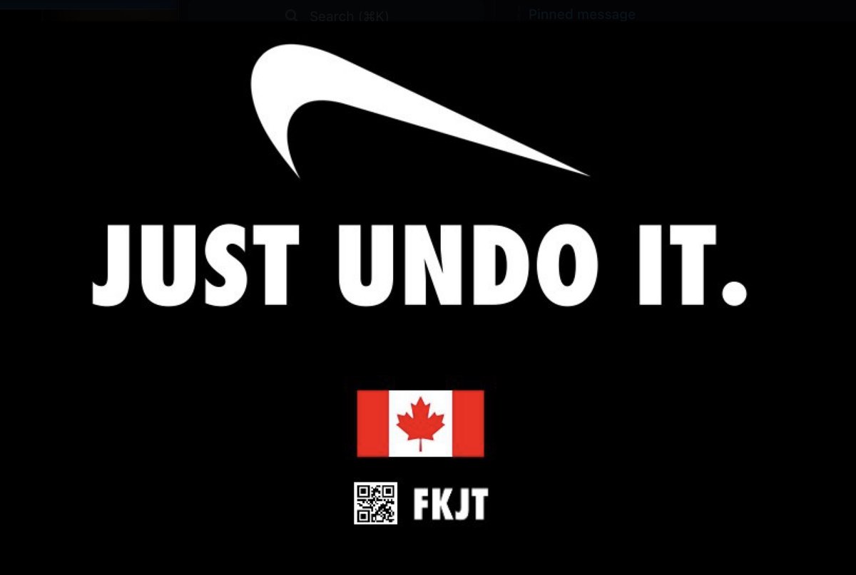 _FKJT_'s tweet photo. @govt_corrupt Make it stop.
#JustUndoIt
#CanadaIsBroken
https://t.co/HIvExgvBmA https://t.co/kEGFu2RDpt