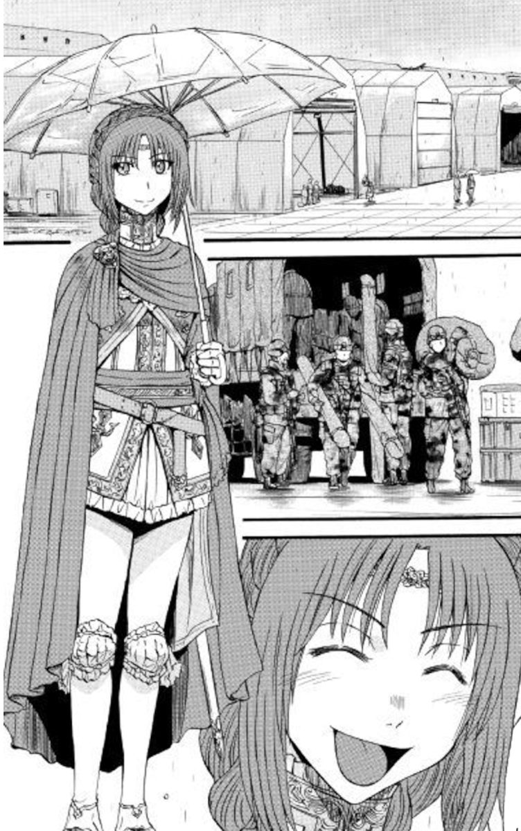 Pina Co Lada is so pretty in the manga. #Gate #anime #manga