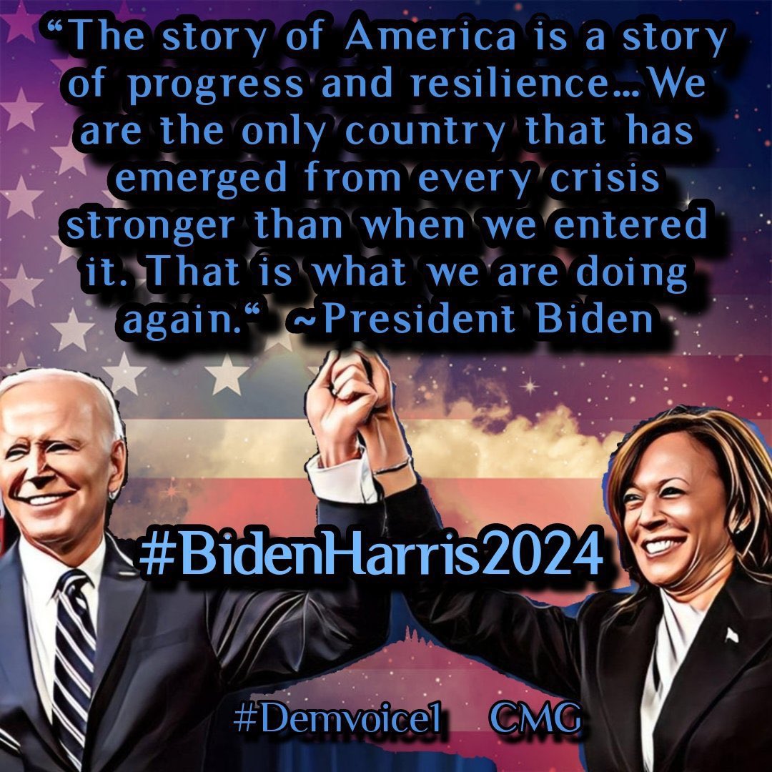 There is no better team for the job! President Biden and Vice President Harris took office amid several crises, and they promised to move quickly to deliver results and that’s exactly what they’ve done! Imagine how much more they will accomplish with 4 more years! #DemVoice1