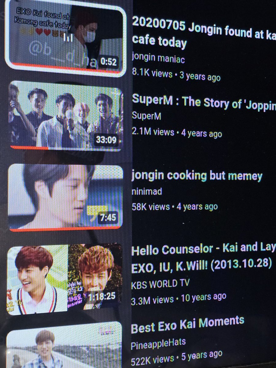 These are my fave video clips of KAI.
Bookmarked in YouTube. #kimjongin