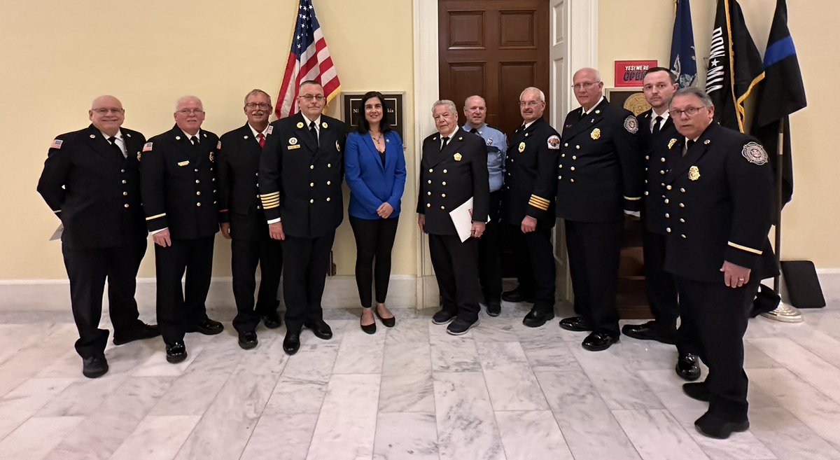 This week our office had the pleasure of meeting with @FASNY to discuss how Congress can better support our volunteer firefighters in New York State and beyond. Thank you for ensuring public safety & protecting our communities!