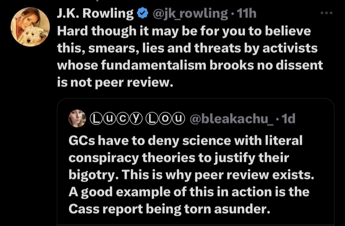 Oh well that’s because I was talking about actual peer review as I stated to begin with so this has nothing to do with what I believe. And if you feel called out by this there is a reason.