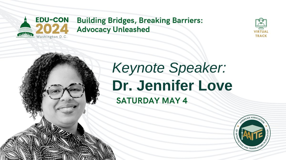 AAITE is thrilled to announce our 2024 keynote speaker: the brilliant Dr. Jennifer Love from Prince George's County Public Schools! Get ready to be inspired and empowered by her innovative insights. #KeynoteSpeaker  #Inspiration #EduCon2024