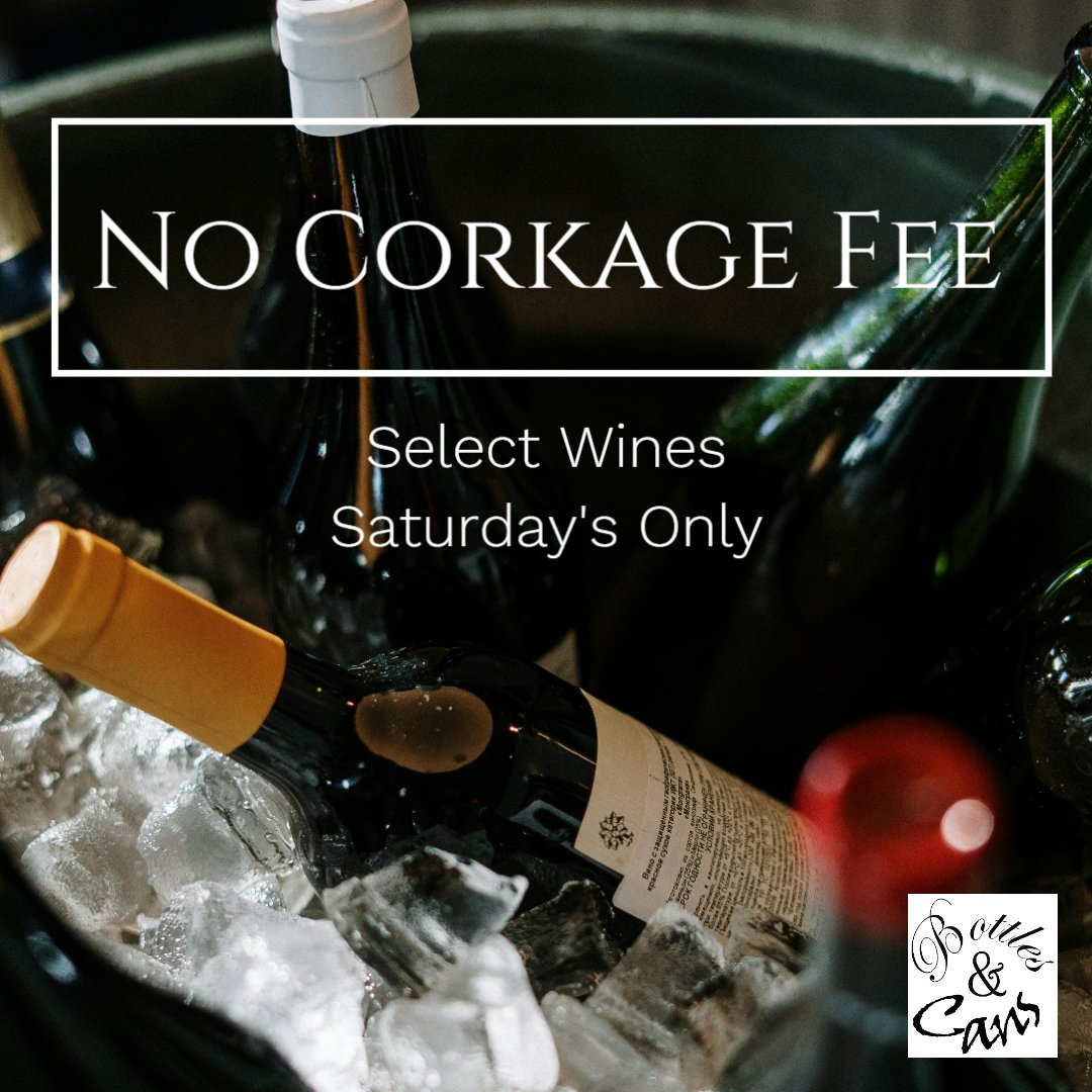 🍷🎉 Cheers to the weekend! Introducing our new Saturday special: No Corkage Fee on select wines! Sit back and enjoy our handpicked selection without the extra charge. 

#SaturdaySpecial #NoCorkageFee #WineTime #WeekendVibes  #BottlesandCans #BottleShop #Beer #Wine 🍇✨