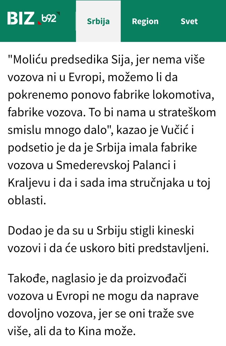 Bacio se na lokomotive, Maglev propo.