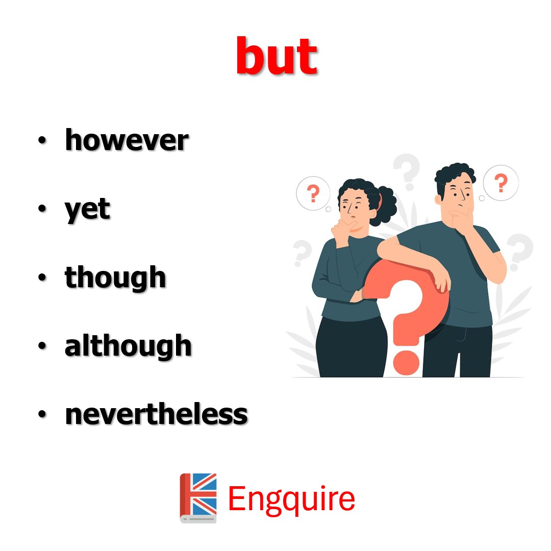 Alternatives to 'but' #LearnEnglish