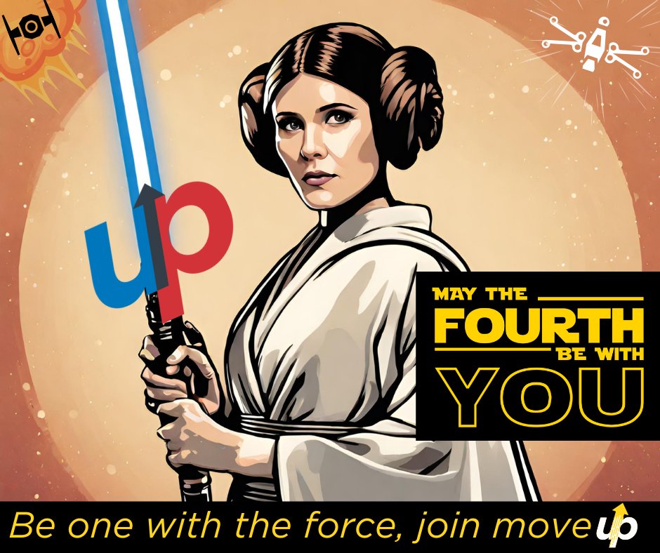 Be one with the force, join MoveUP. Text 'MOVEUP' to 90993