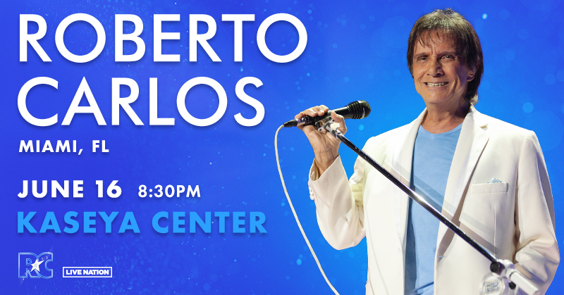 Olá Miami! Os ingressos para ver Roberto Carlos no Kaseya Center já estão à venda! 🎟 bit.ly/RC_USA2024_Mia…