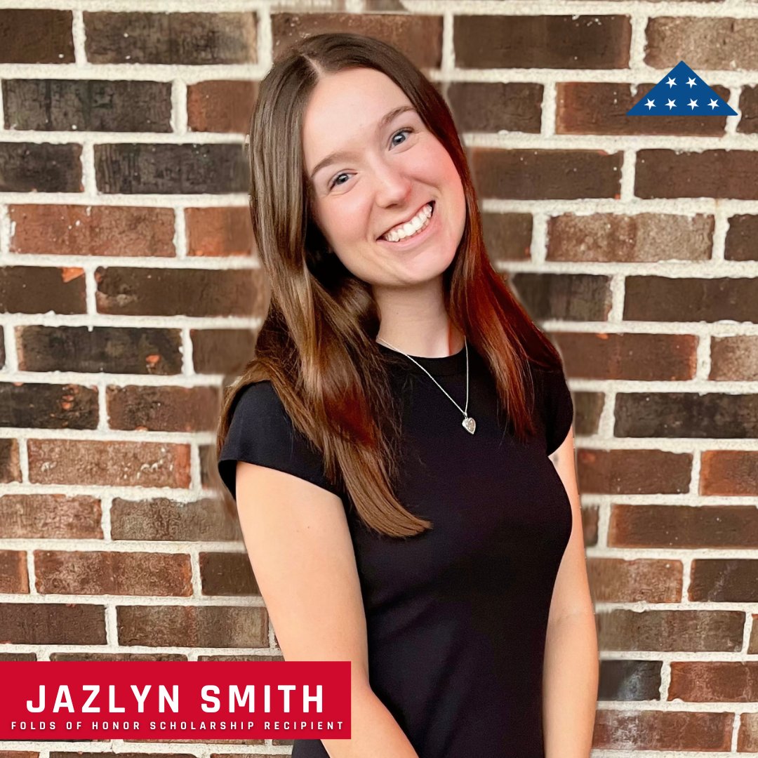 Next week is National Teacher Appreciation Week! Scholarship Recipient, Jazlyn Smith, attends @HLGuniversity and is majoring in Secondary English Education. You can help provide a scholarship to an aspiring teacher like Jazlyn by donating today at secure.foldsofhonor.org/site/Donation2…