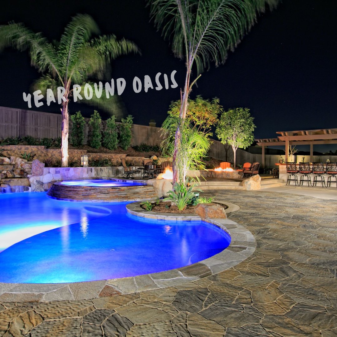 westerndesigns's tweet image. Dive into year-round bliss with your own pool paradise! 🏊‍♂️ Don't let the seasons dictate your aquatic adventures – with proper heating and clever design, your pool can be an all-season haven.

💦 #YearRoundPool #PoolParadise #AllSeasonSwimming 🌞❄️

@belgard_ca @mayrabelgard