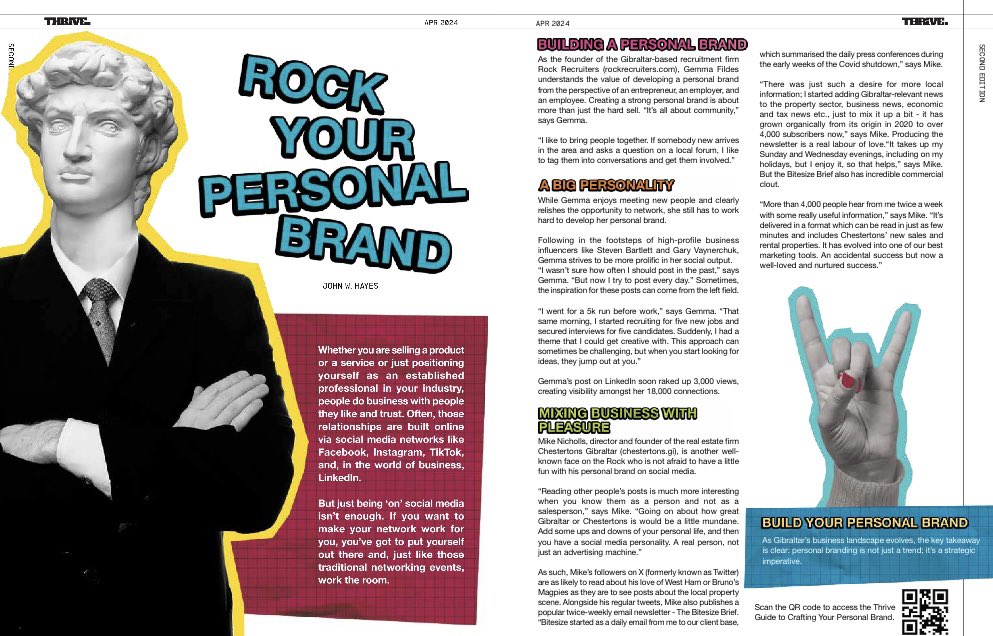 Thanks to @john_w_hayes for featuring my Twitter / X account and the Bitesize Brief in the @GFSBgib latest magazine in an article on personal brands. issuu.com/gfsb/docs/thri…