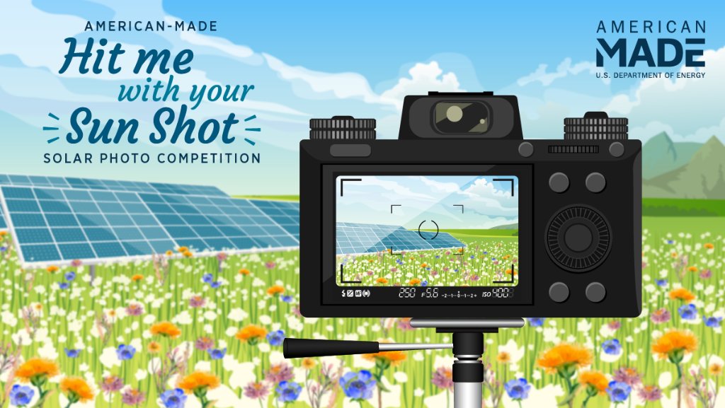 ☀️📸Snap a Sun Shot & earn $2500 in @ENERGY's Solar Photo Competition! Amateur photographers encouraged. Submit by May 23. herox.com/solarphoto