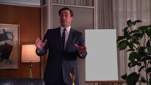 the menswear guy has completely infiltrated my brain because all I can see is how much better Hamm's suits fit in the real Mad Men