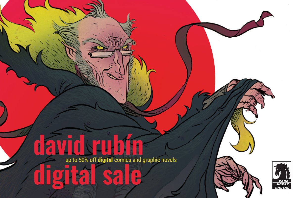 From the World of David Rubin: Black Hammer, Operation Sunshine, Mind MGMT and MORE are 50% off for a limited time on Dark Horse Digital. See what's on sale: bit.ly/3JMSbtU Sale ends May 13 and is mirrored across digital reading platforms