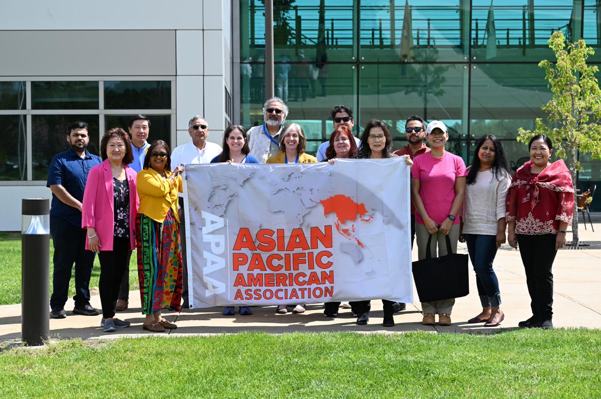 On May 1, members of our Asian Pacific American Association, along with other colleagues at Brookhaven, gathered to raise the Association's flag above the Lab in honor of #AAPIHeritageMonth.