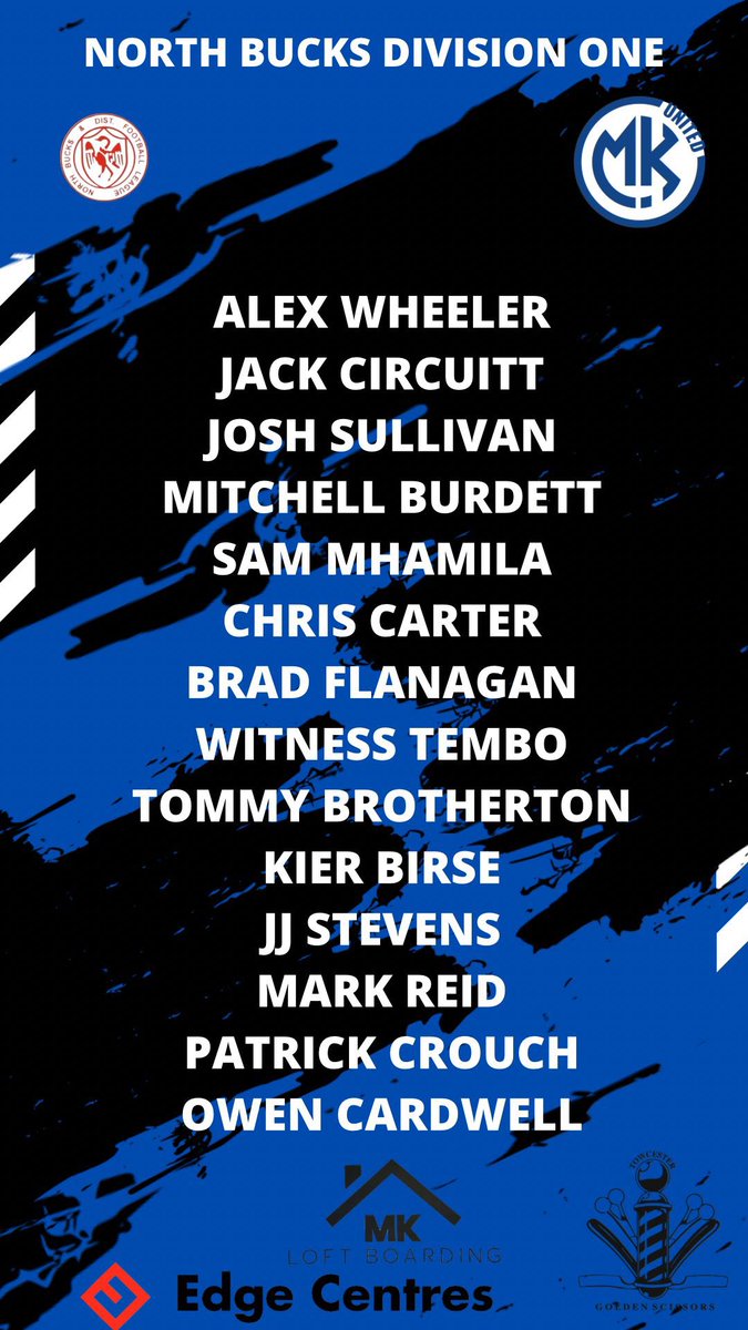 ⚫️🔵NEXT UP🔵⚫️
Tomorrow we take the trip over to <a href="/thebuckinghamfc/">Buckingham Football Club</a> in our penultimate league fixture before our cup final next Saturday! 3 points is a must!
