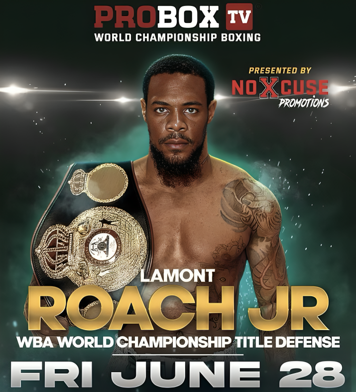 ✅ CONFIRMED: WBA super featherweight champion Lamont Roach will defend his world title on a ProBoxTV card on June 28 in Washington DC. Opponent TBC