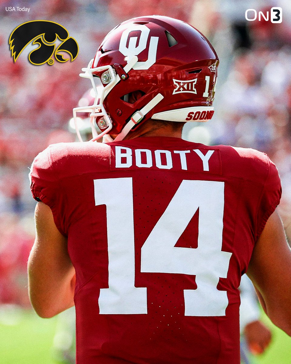 Oklahoma quarterback General Booty tells @On3sports he's been in contact with Iowa since entering the transfer portal. The Allen, Texas, native transferred to OU in May 2022 after throwing for 3,115 yards and 25 TDs to rank second in the NJCAA. More: on3.com/news/general-b…