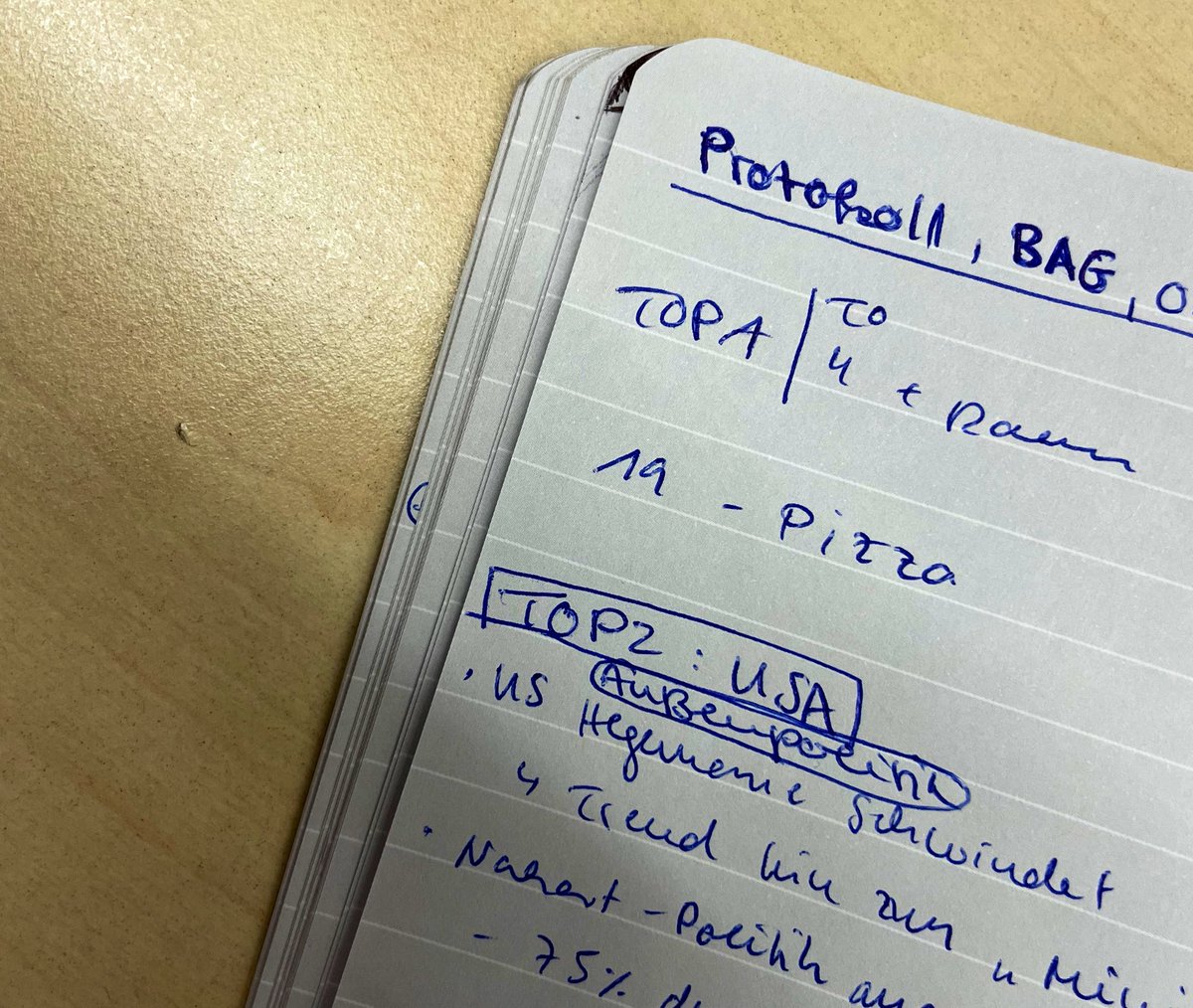 Keine grüne Sitzung ohne...