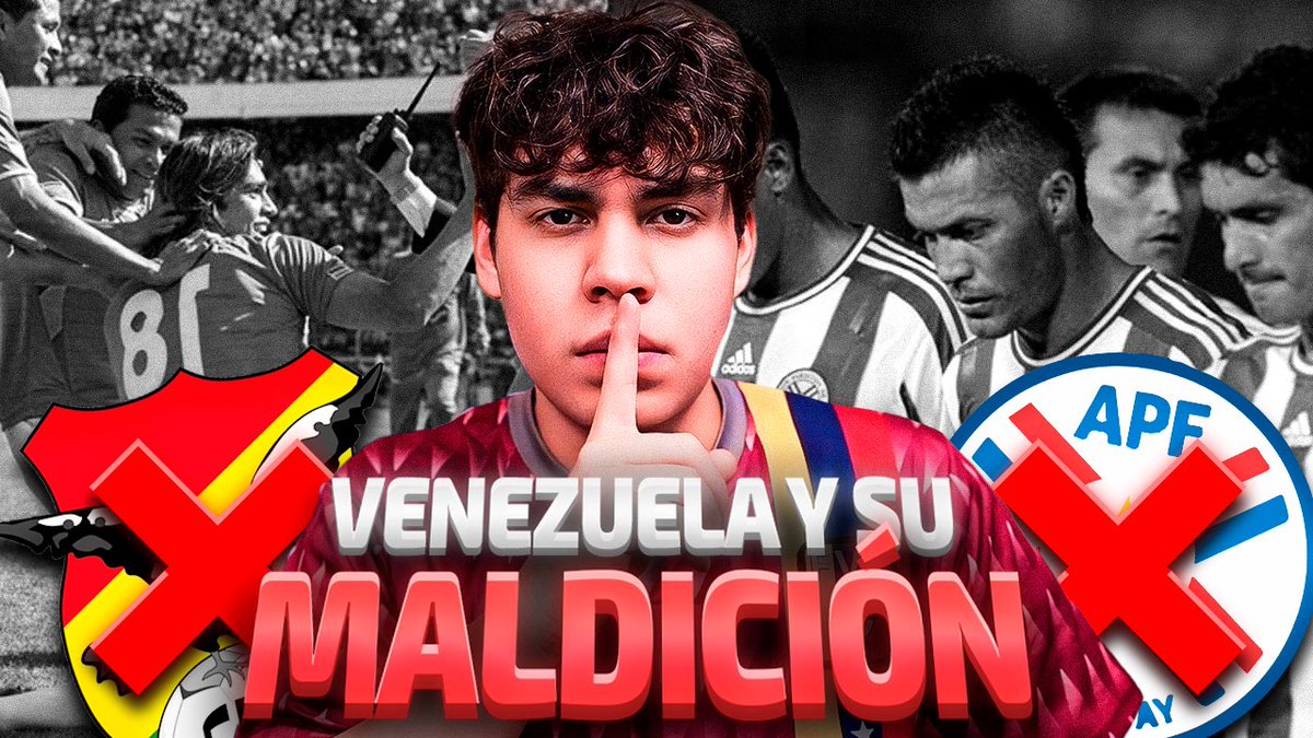 En el fútbol hay sucesos denominados 'maldiciones'. Pero MUY POCOS saben de esta maldición, que involucra a la selección venezolana de fútbol. Consiste en que si Venezuela te gana de visitante en eliminatorias, no te clasificas al Mundial.

VIDEO: youtu.be/cm9Ylag0Dzs?si…