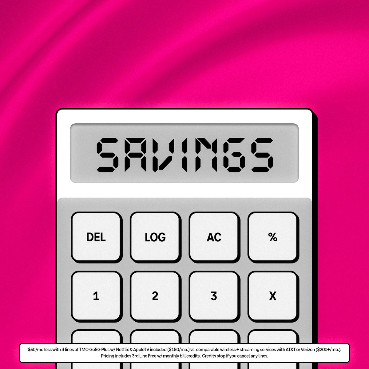 The math checks out ✅ ATT and Verizon customers can get tons of benefits and save on every plan when they switch to @TMobile. Use our savings calculator to see how here 👉 T-Mobile.com/Switch​ ​ #TeamMagenta