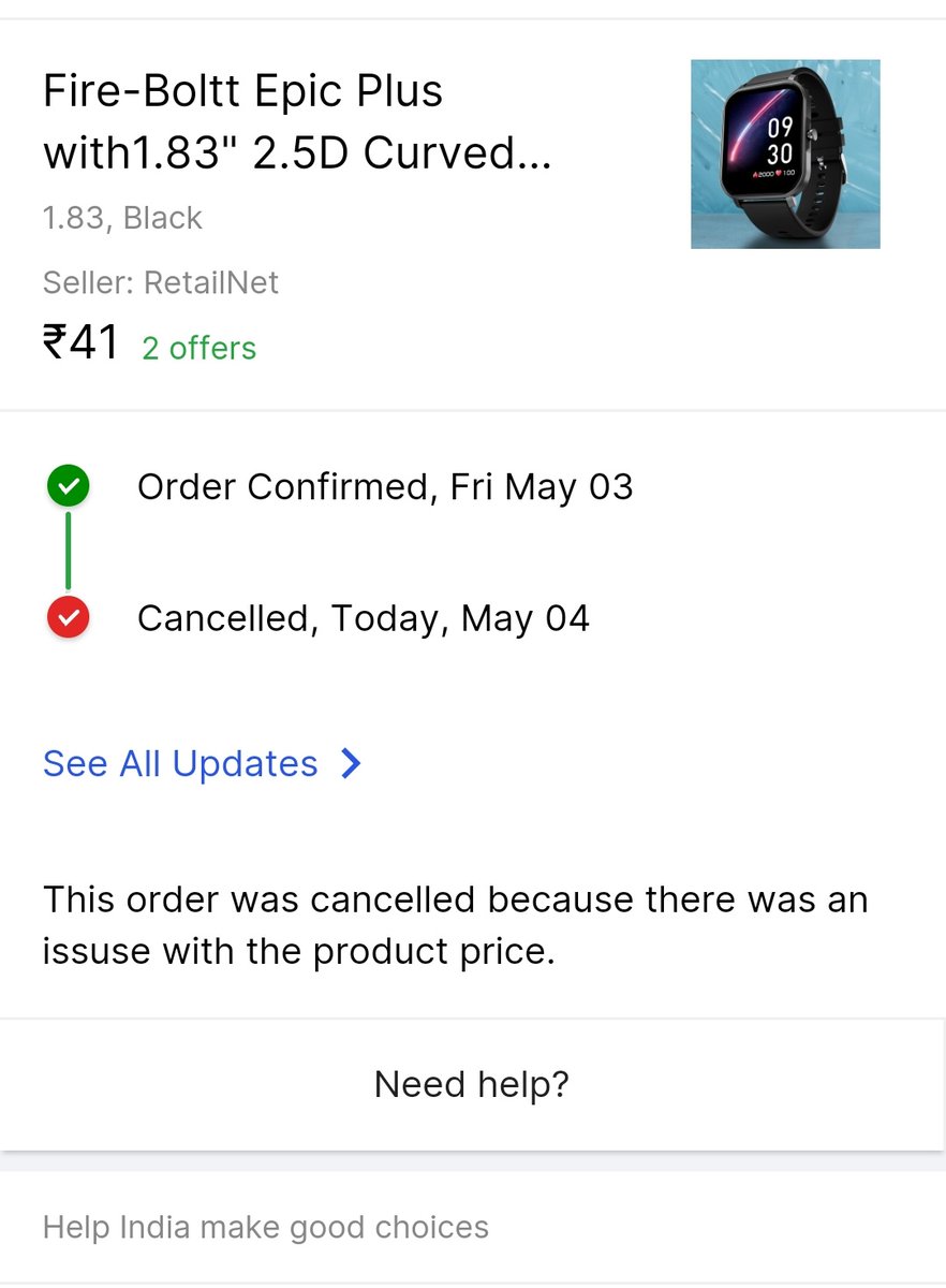 _DeepakBhandari's tweet photo. @Tech_glareOffl Order got cancelled by Flipkart. https://t.co/Wv2wdhyoNp