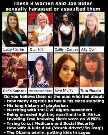 This is disgraceful how there was no investigation into @JoeBiden about any of these women or his daughter Ashley.