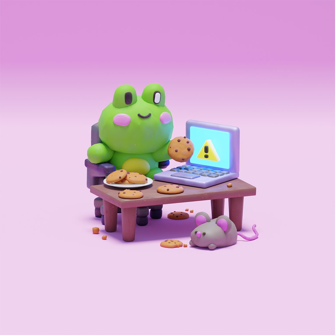 Accept All Cookies. Made with #blender !