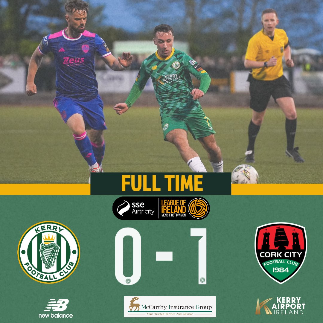 A hearty performance from Kerry but it ends in a narrow defeat in Mounthawk Park

📸 David Corkey

#WeAreKerryFC #EnterTheKingdom