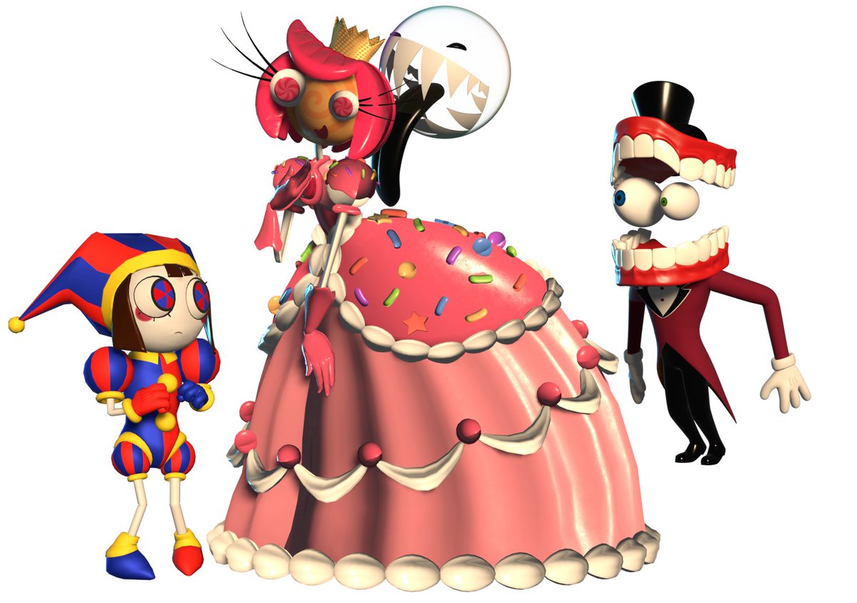 Bubble licks Princess Loolilalu The Amazing Digital Circus is