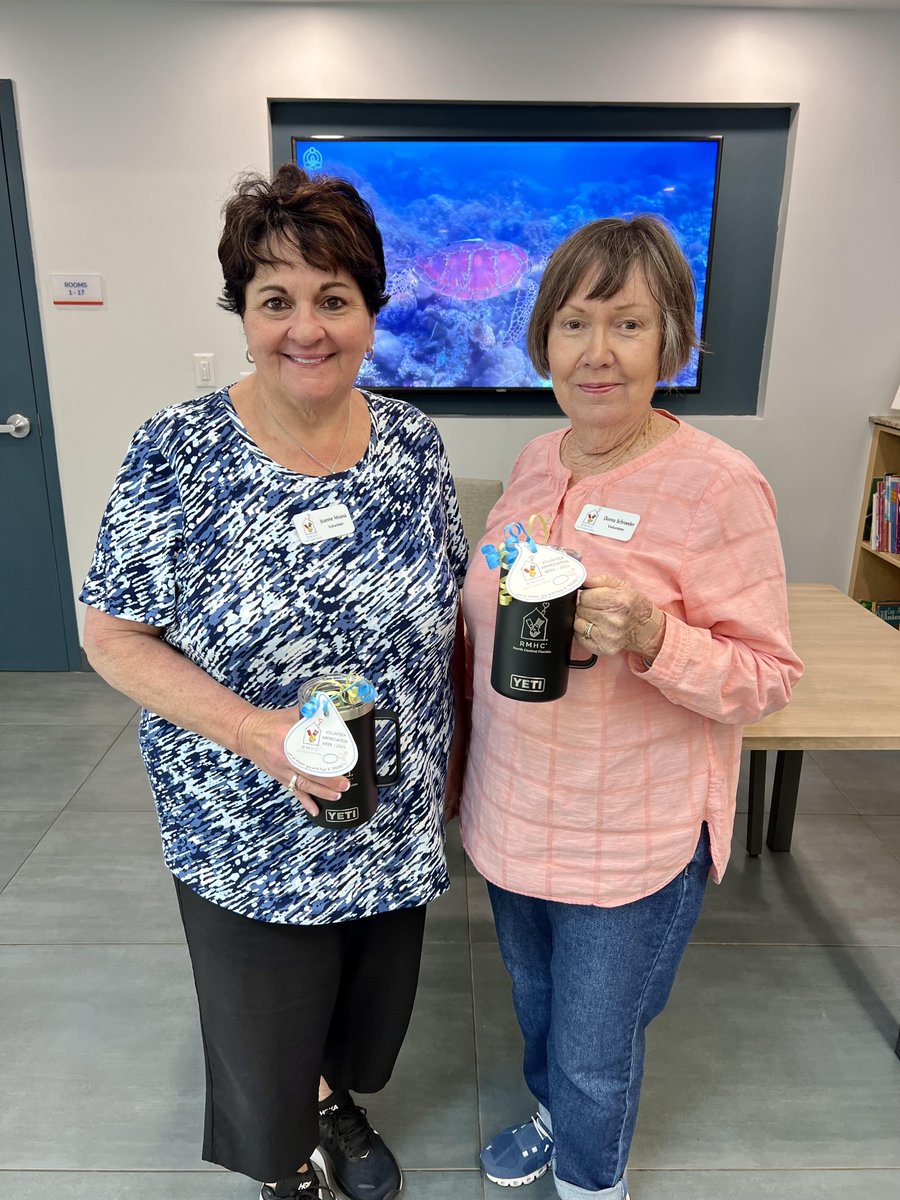 Every Tuesday afternoon shines a little brighter, thanks to Joanne and Donna! ☀️ Their unwavering dedication and joy light up our space, making it feel like home for all our families. We ❤️ our volunteers! #KeepingFamiliesClose #forRMHC