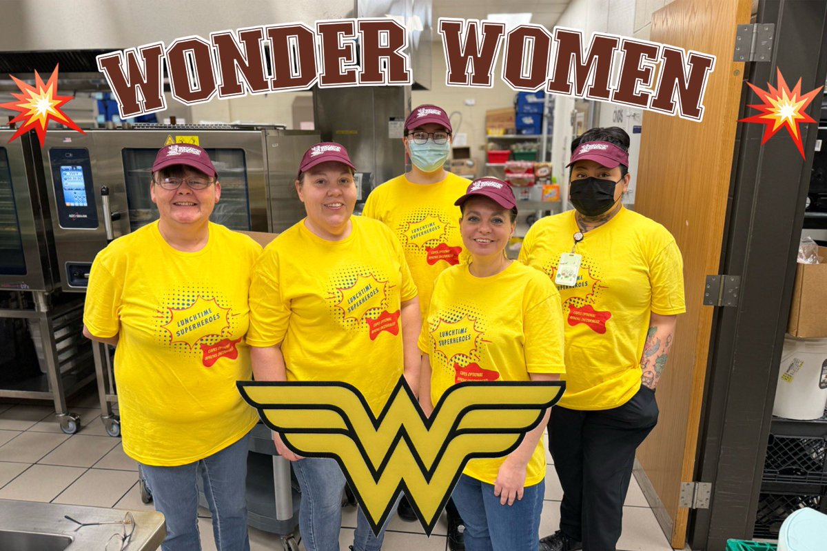 The first Friday in May is School Lunch Hero Day, dedicated to all Child Nutrition Experts who make our cafeterias and schools a better place to be.  And, we have the absolute BEST right here at BPE! #SchoolLunchHeroDay 💥🍕#HealthyBodies 🥗🥛 #HealthyMinds 🍇🍏#WeAreWayne