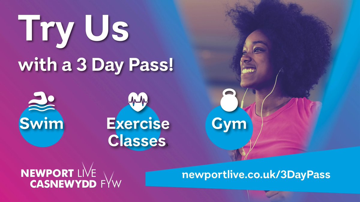 🤔 Not sure whether to sign up for a Newport Live membership? Why not try everything Newport Live has to offer with a FREE 3 day pass! Find out more here ➡️ buff.ly/3wgyfMW **Only available to new customers who have not had a pass in the last 12 months.**