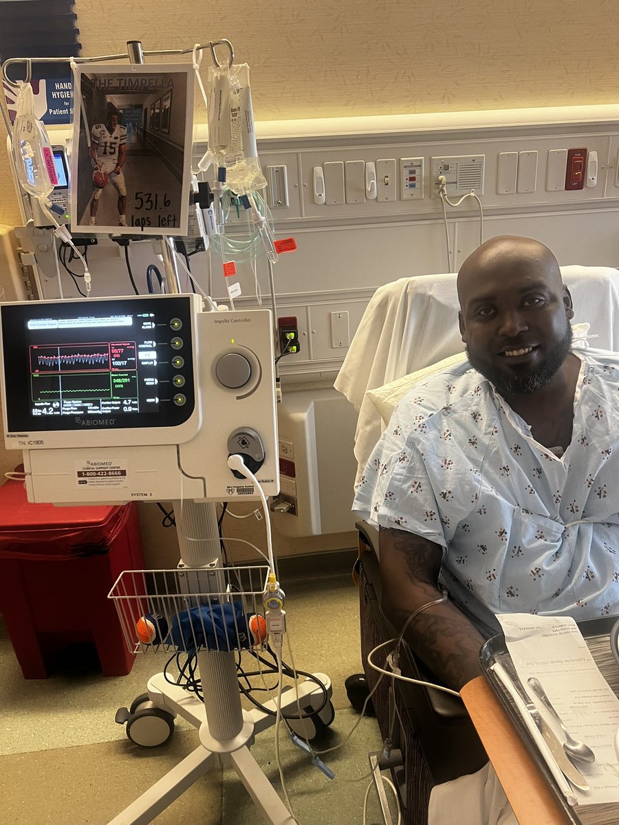 @TimTebow My patient’s waiting for a heart transplant @ Mayo Clinic Florida. He’s kept alive by a heart pump called impella. AKA “TIMpella.” Thanks 4 being his inspiration. Getting stronger. Would love 4 u to come over & coach him in person! @MayoClinic @MayoTransplant @Abiomed